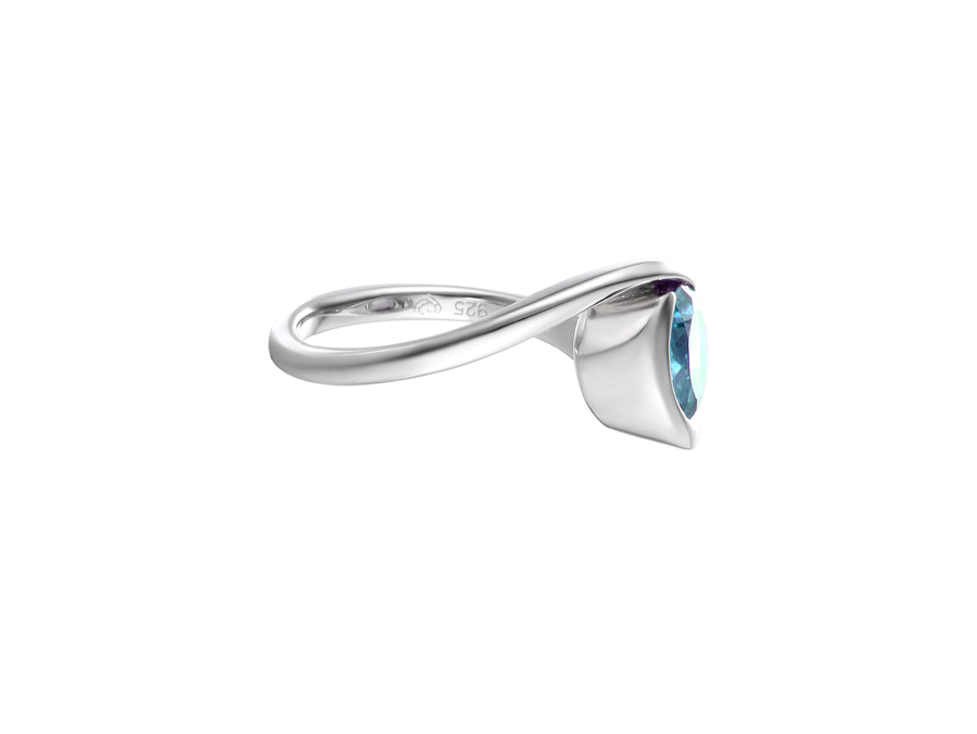 Sterling Silver Blue Topaz Ring