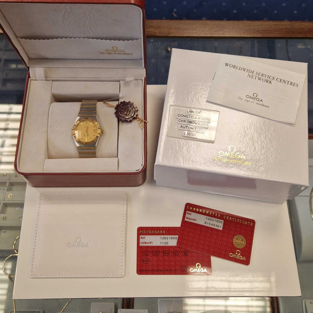 Pre-Owned OMEGA Constellation Automatic Chronometer SS/18ct Gold 36mm
