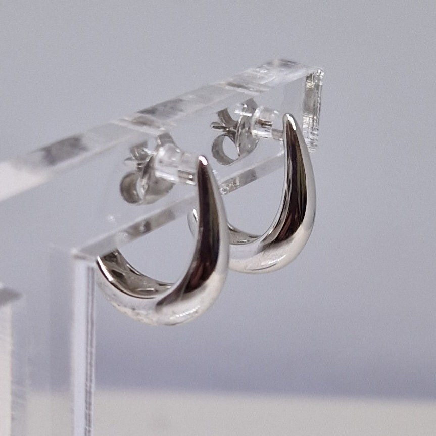 Hoopla Sterling Silver Hoop Creole Earrings