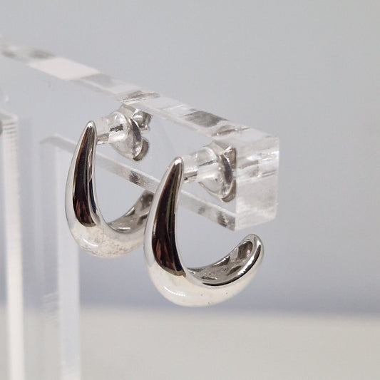 Hoopla Sterling Silver Hoop Creole Earrings