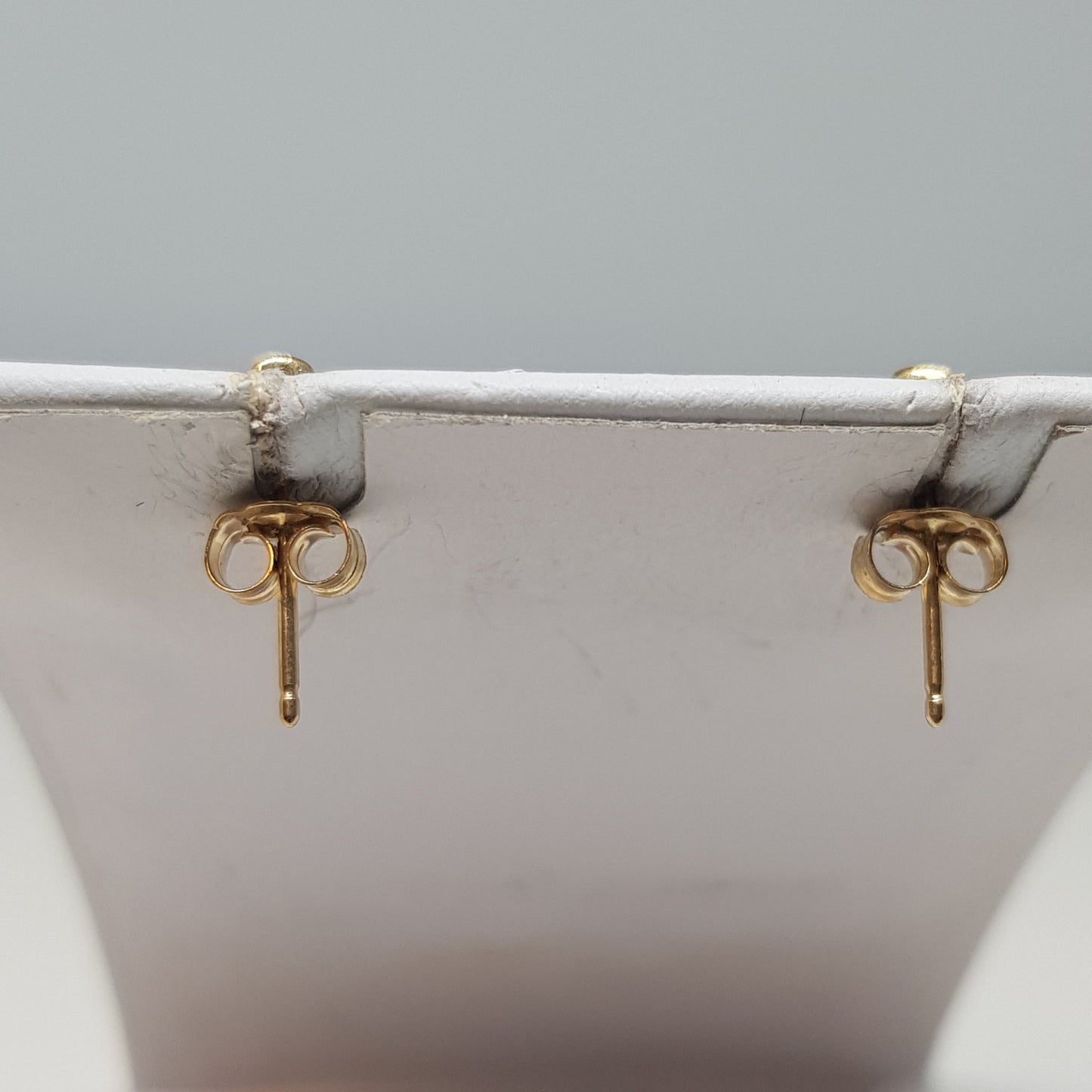 Smokey quartz, diamond and 9ct yellow gold earrings