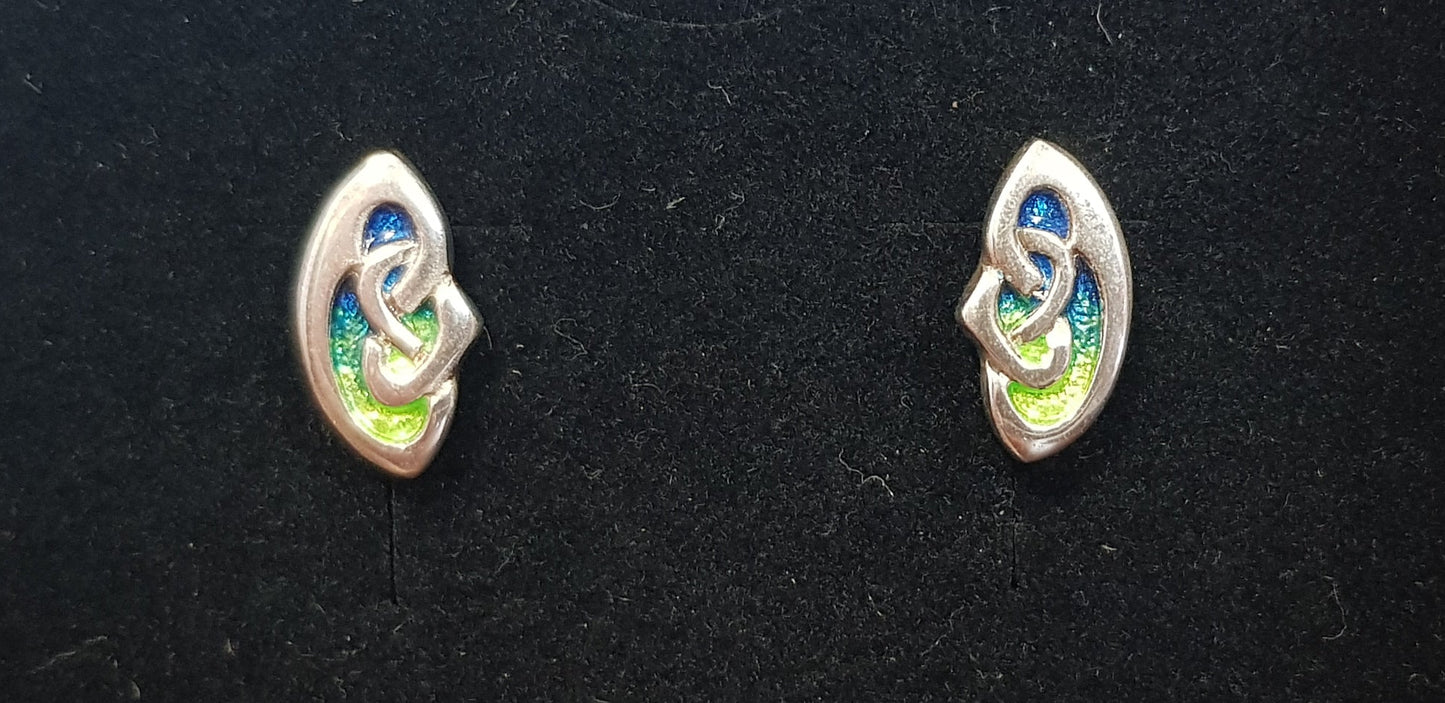 Ortak Archibald Knox Silver and Enamel Studs