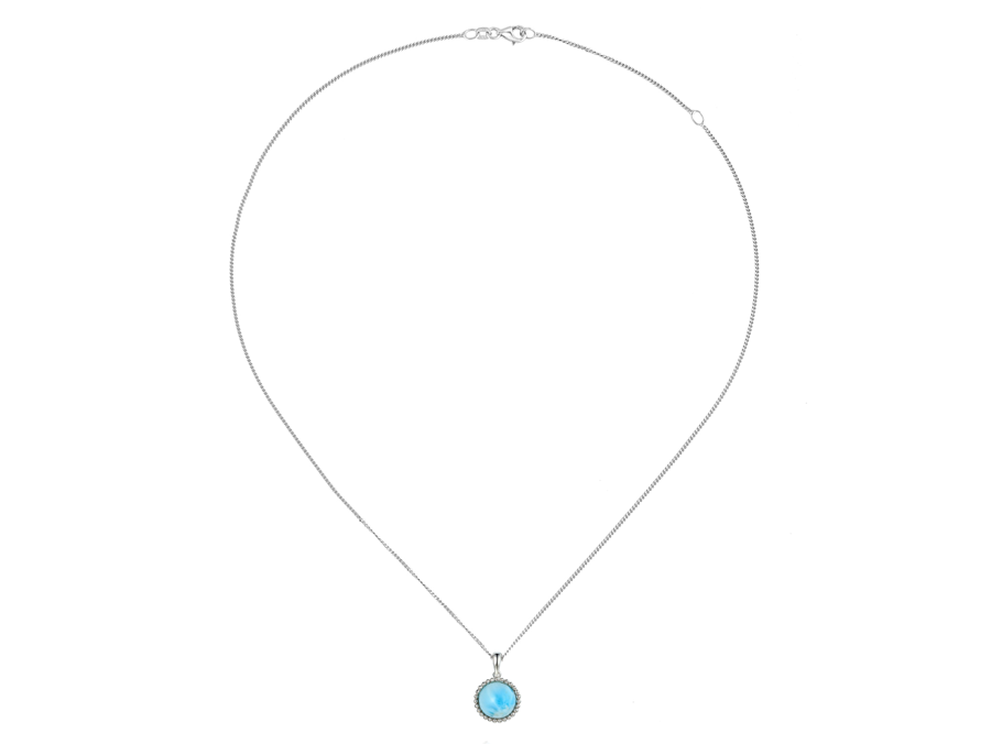 Sterling Silver Salsa Blue Larimar Necklace